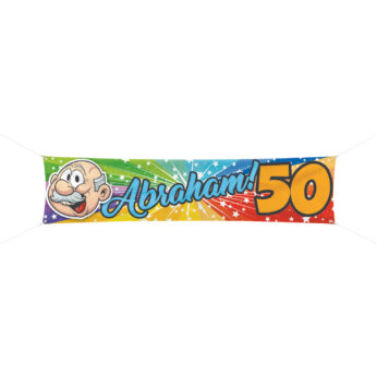 Abraham 50 jaar spandoek